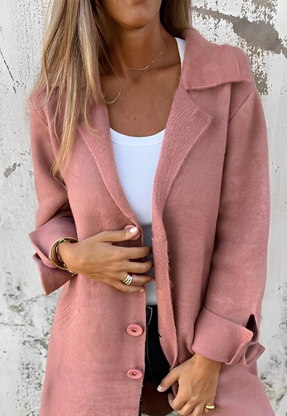 Izabelle - Long and comfortable women's knit cardigan