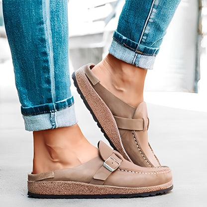 Briana - Sandales slip-on pour femmes avec boucle et confort