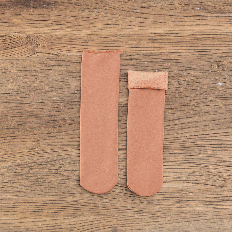 Gloria - Kuschelige Samt-Schneesocken für Damen