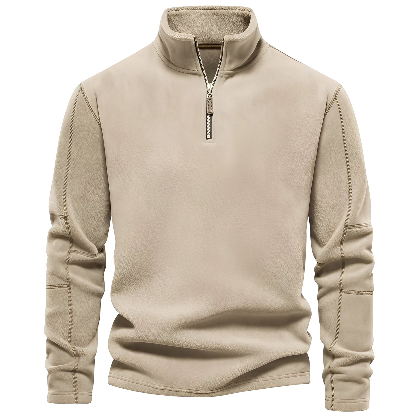 Nicholas - Fashionable fleece pullover for men with zipper