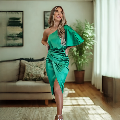 Glaiza - Elegantes asymmetrisches Damenkleid