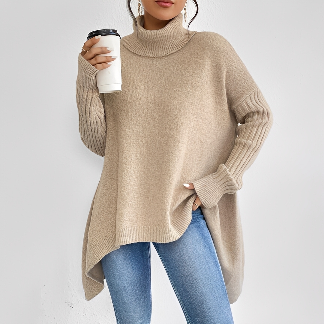 Maëlle - Damen-Kaschmir-Rollkragenpullover