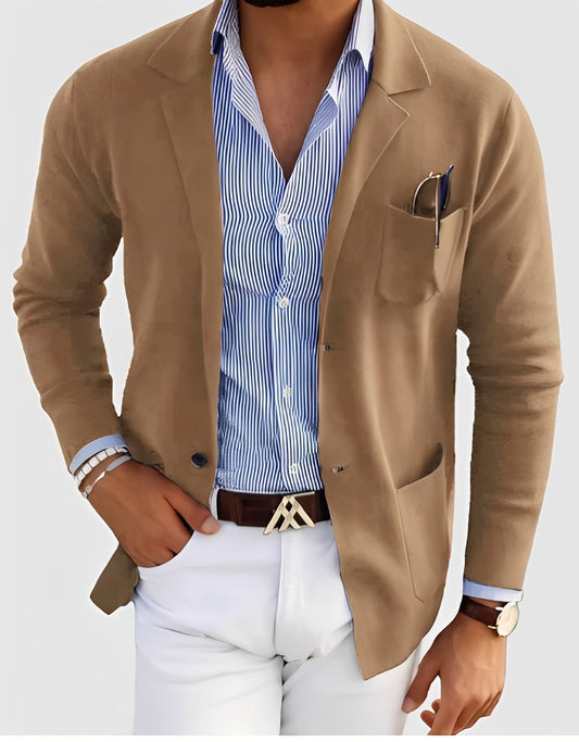 Giffard - Stilvolle Herrenwolljacke mit doppelter Knopfleiste