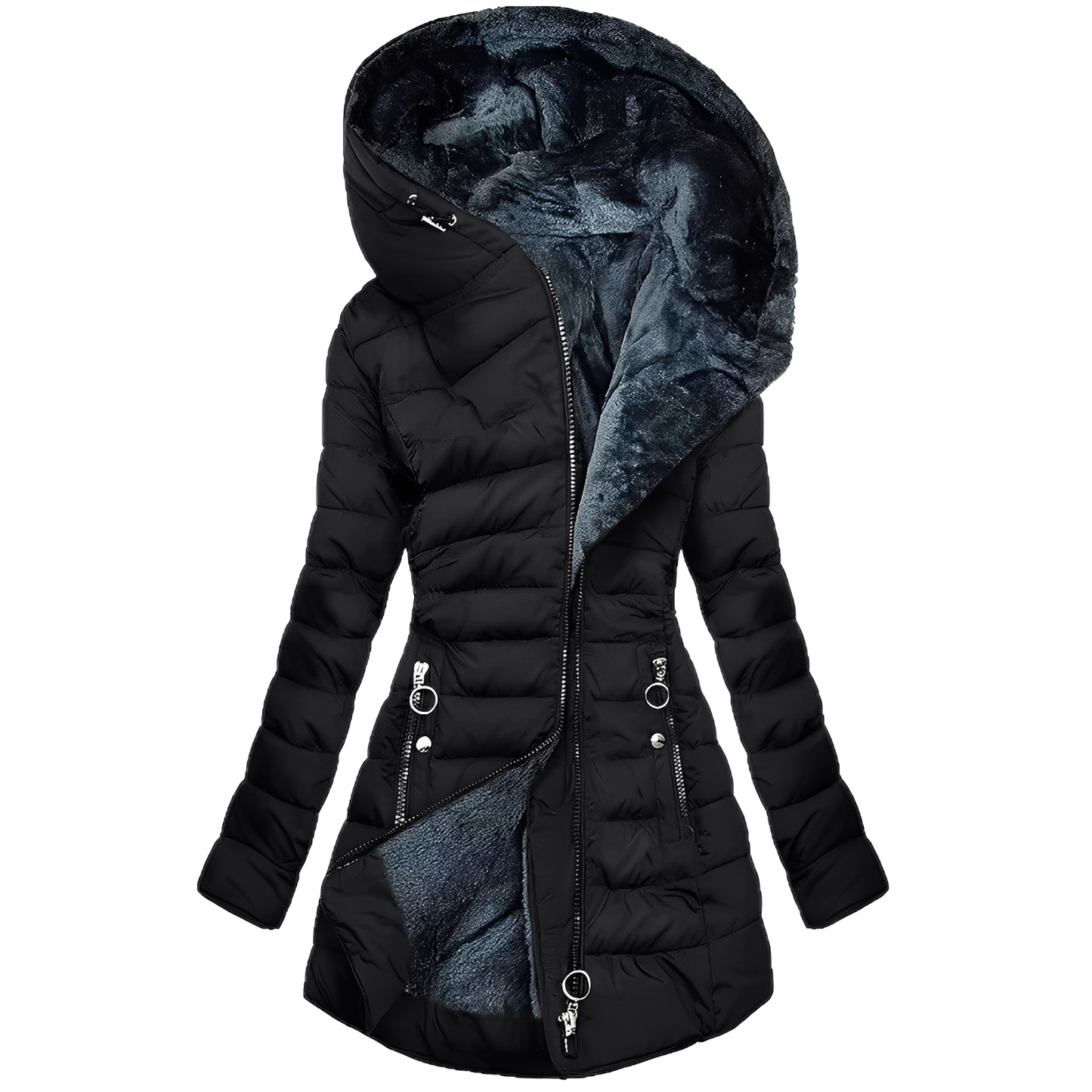 Jasmine - Moderne Damen-Winterjacke mit Kapuze