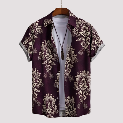 Arjun - Herren-Freizeithemd mit Hawaii-Muster