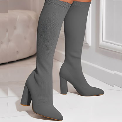 Marilyne - Elegantní pletené dámské kotníkové boty