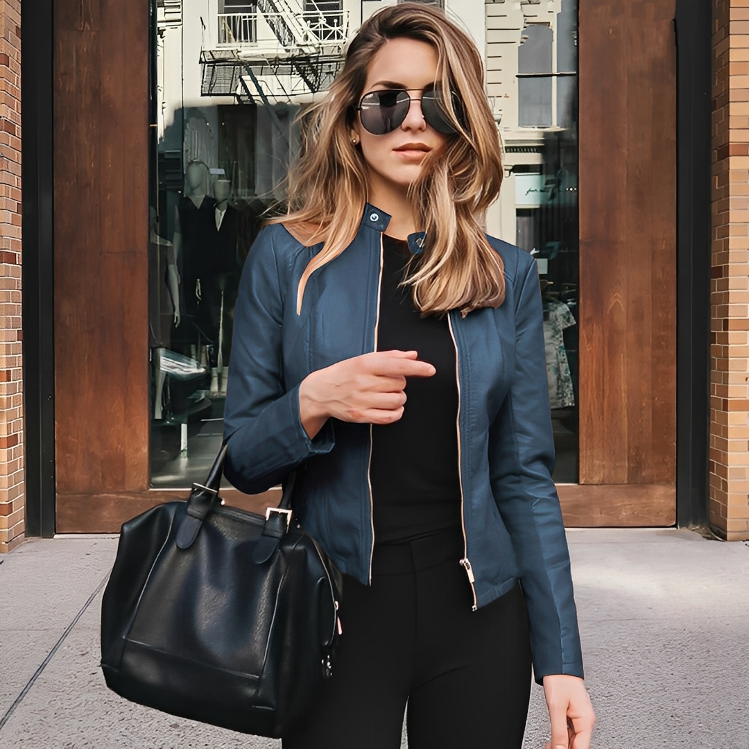 Lysiane - Elegante Winterlederjacke für Damen