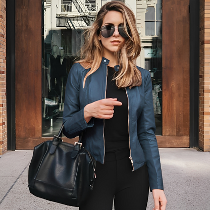 Lysiane - Elegante Winterlederjacke für Damen