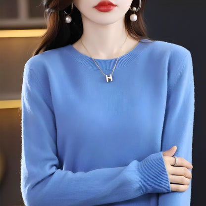 Julia - Pull pour femmes à la mode, ajusté, en laine