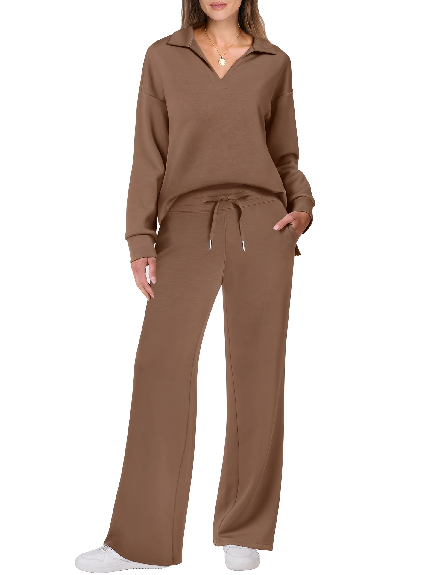 Justina - Comfortable women's set with pullover and pants