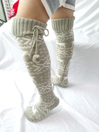 Gabrielle - Stilvolle, warme Weihnachtssocken für Frauen