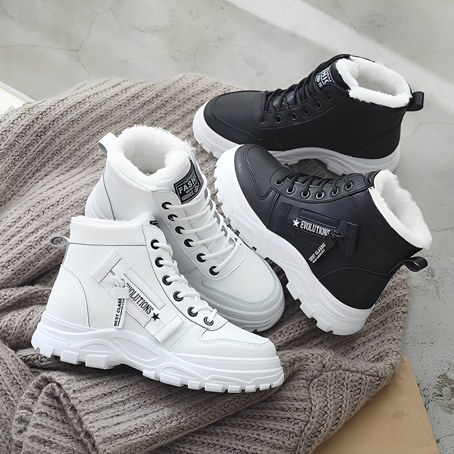 Jazmine - Trendy Plush Boots for Women