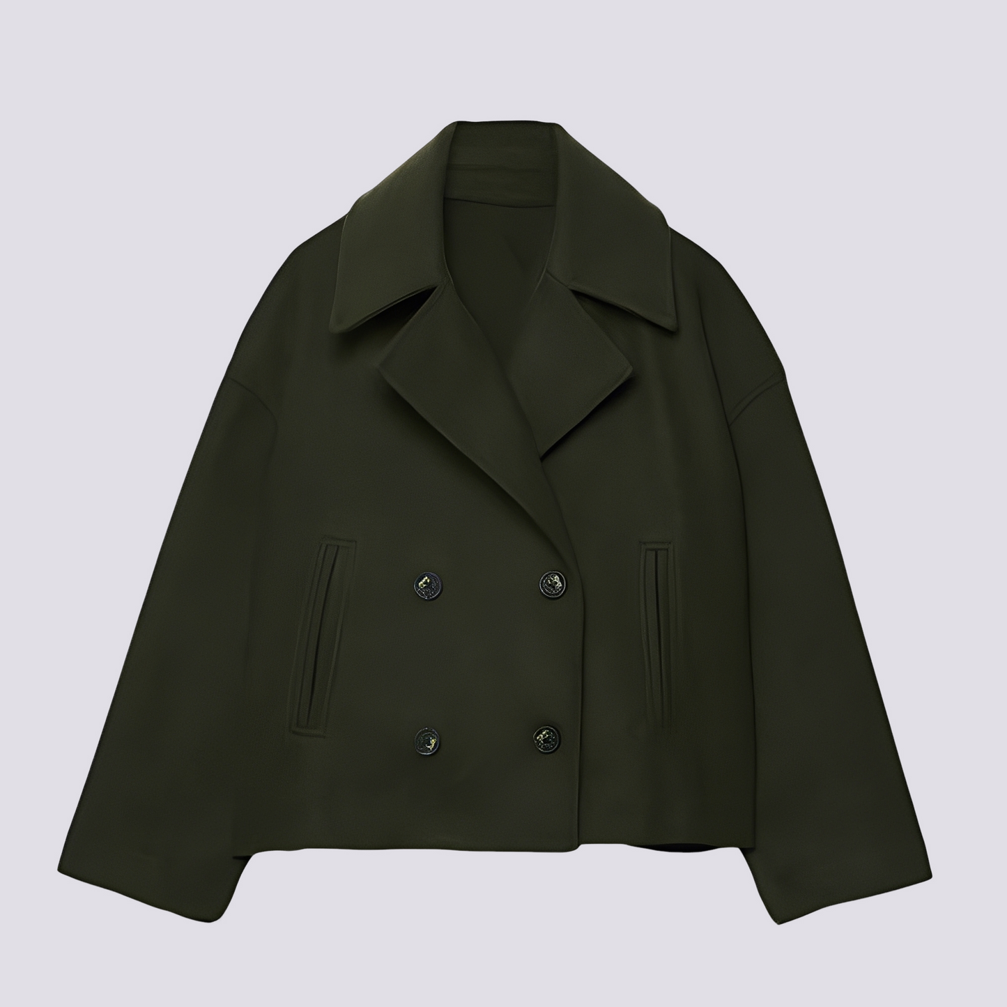 Bethney - Élégante veste courte en laine avec col revers pour femmes