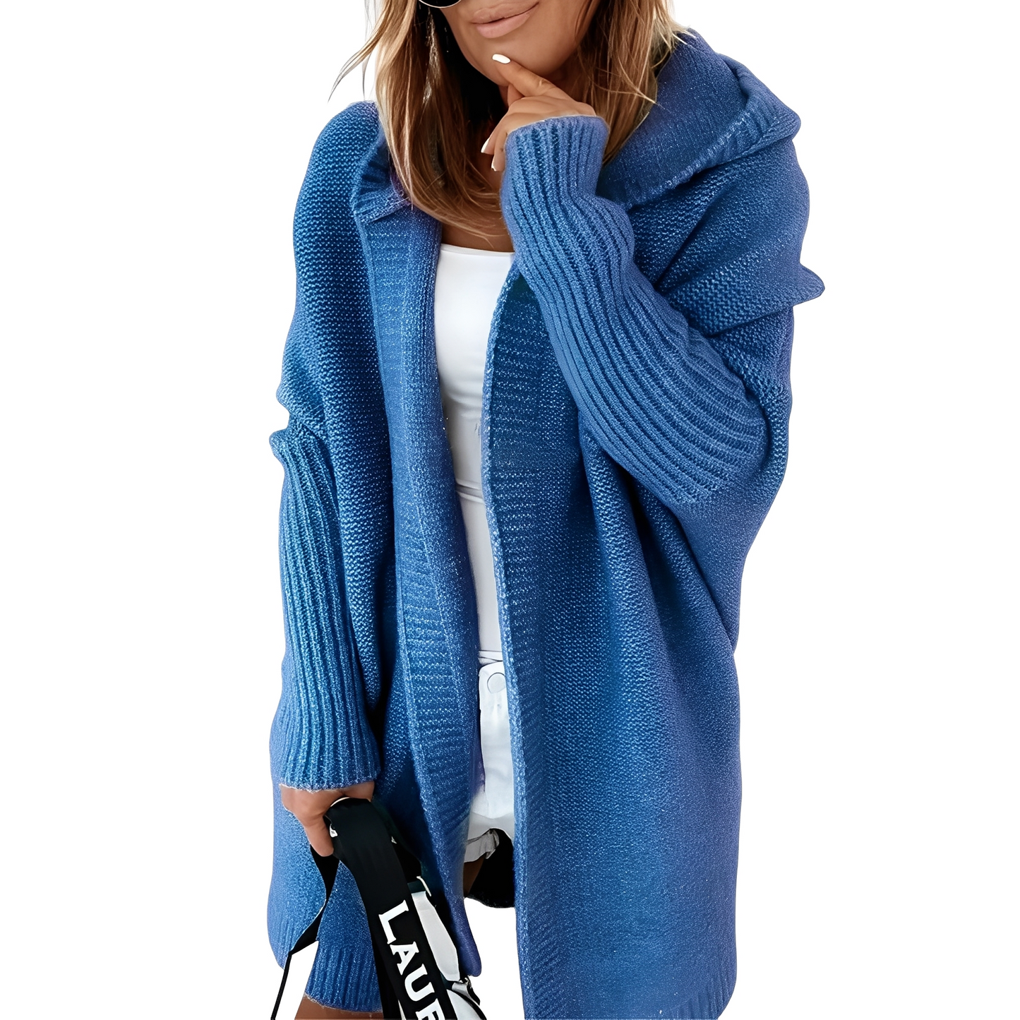 Maryellen - Gilet à capuche pour femmes en tricot