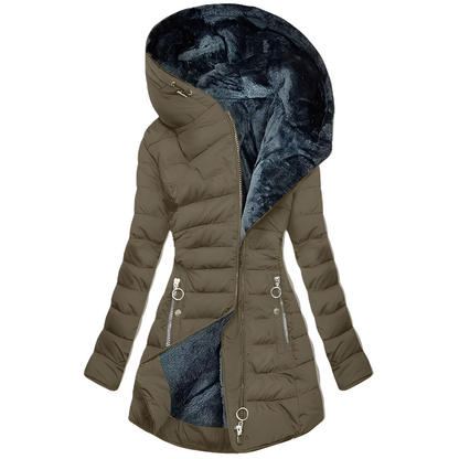 Helena - Kuschelige Damenjacke mit Kapuze