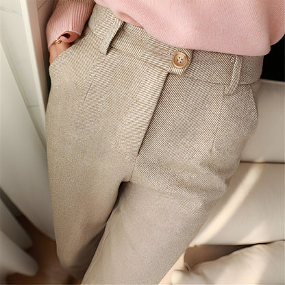 Daren - Schicke schmale Wollhose für Herren