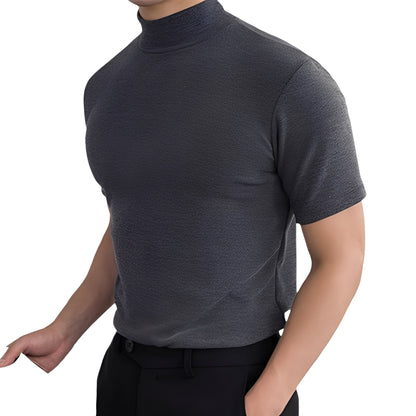 Terence - Chemise homme confortable avec coupe ajustée et col montant