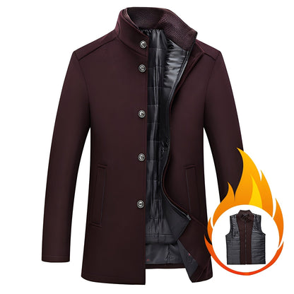 Axton - Elegant wool jacket for men with vest