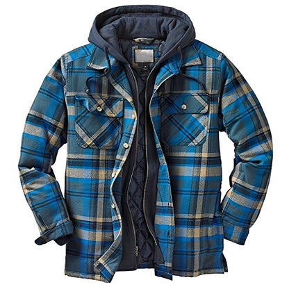 Denzil - Wygodna flanelowa kurtka w kratę dla mężczyzn