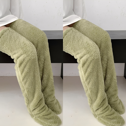 Camellia - Warm, over-the-knee winter socks for women