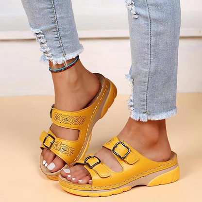 Malaya - Damenorthopädische Sandalen, Leder & Komfort