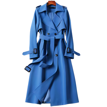 Patricia - Elegant women's trench coat with buttons