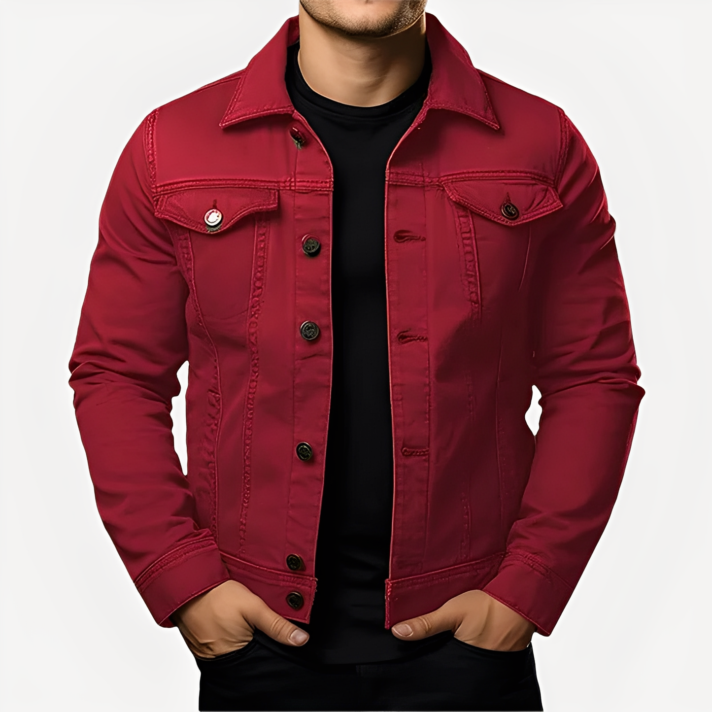 Smith - Traditional men's jacket made of thick fabric