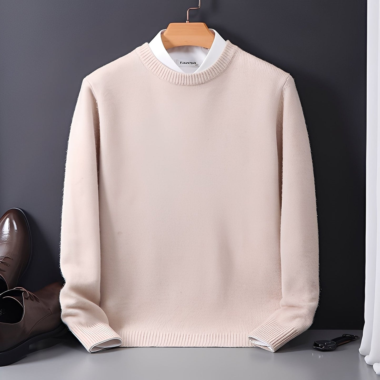 Esmund - Cozy, loose-fitting cashmere sweater for men