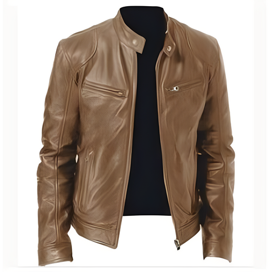 Jaron - Veste homme moderne en cuir PU
