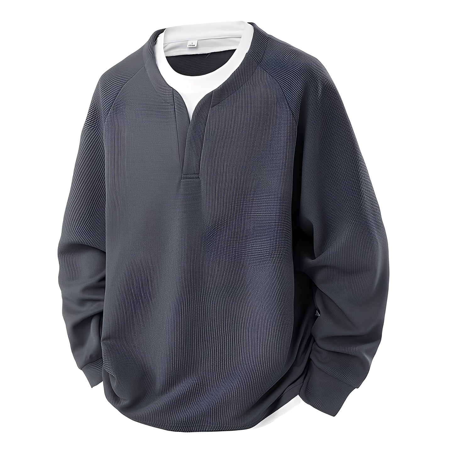 Dayton - Elegant, modern men's waffle sweater
