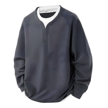 Dayton - Elegant, modern men's waffle sweater