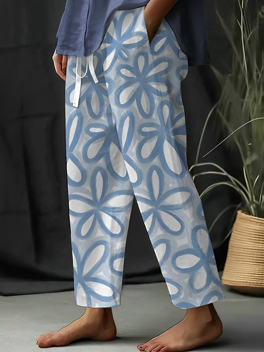Braelyn - Bequeme, lässige Blumenhose für Damen