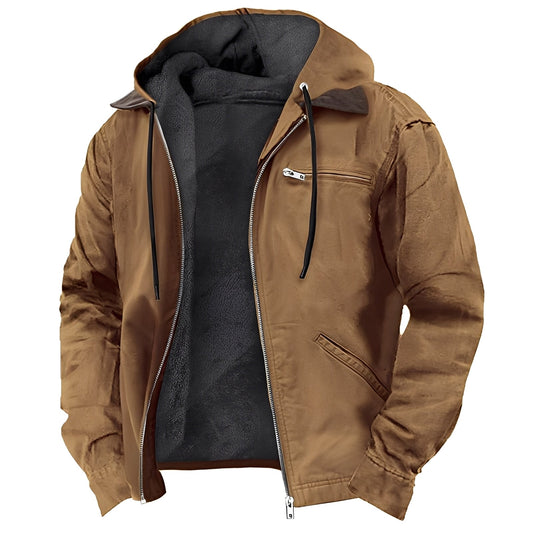 Adrian - Warme Outdoor-Männerjacke mit Kapuze