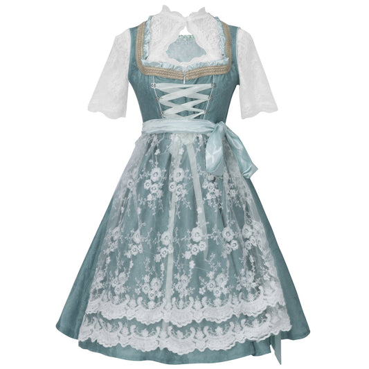 Amelia - Traditionelles Oktoberfest-Kleid mit Hosenträgern für Damen