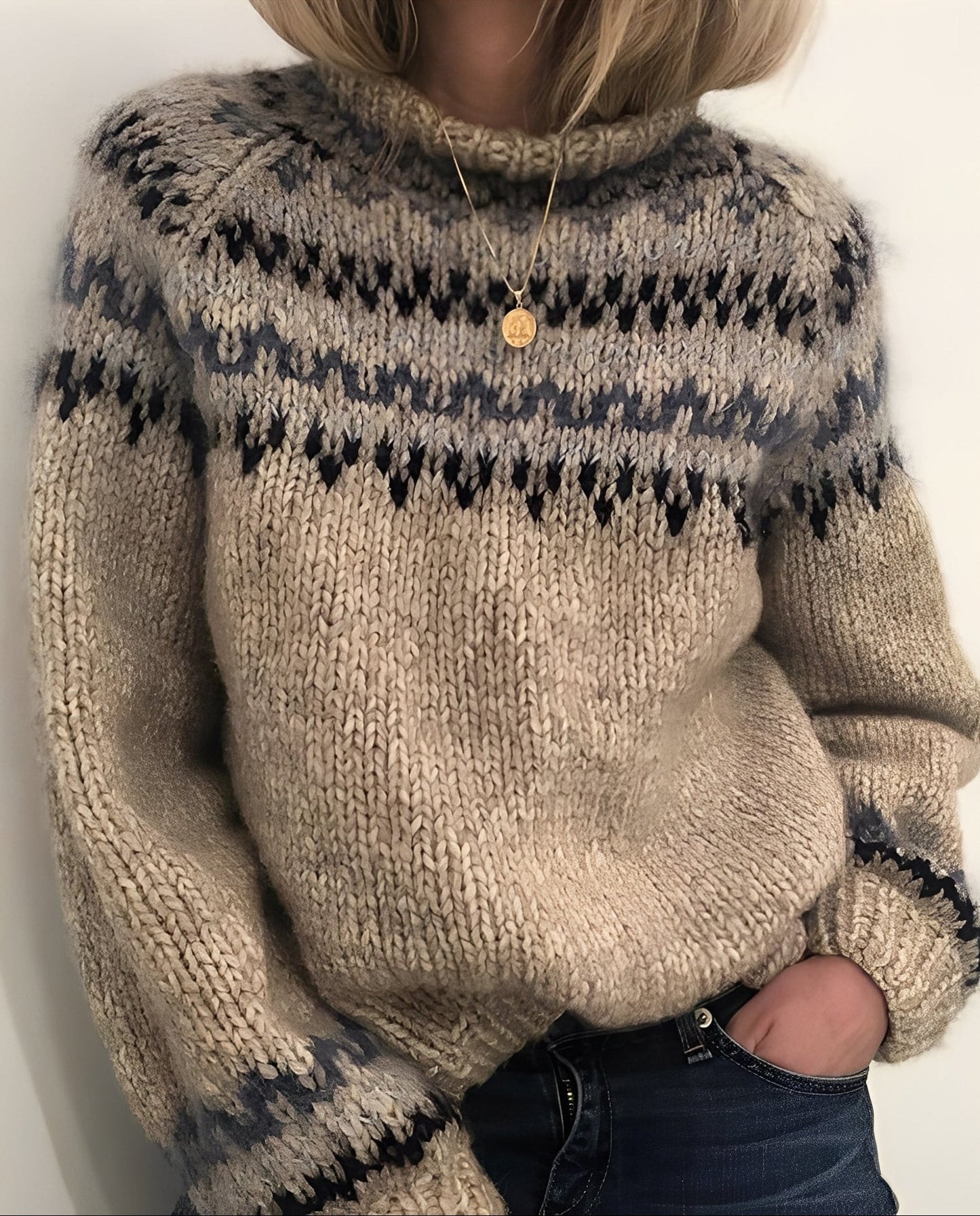 Macey - Pull pour femmes en grosse maille