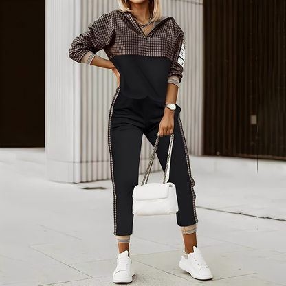 Hollie - Damen-Trainingsanzug mit Reißverschluss im modischen Stil