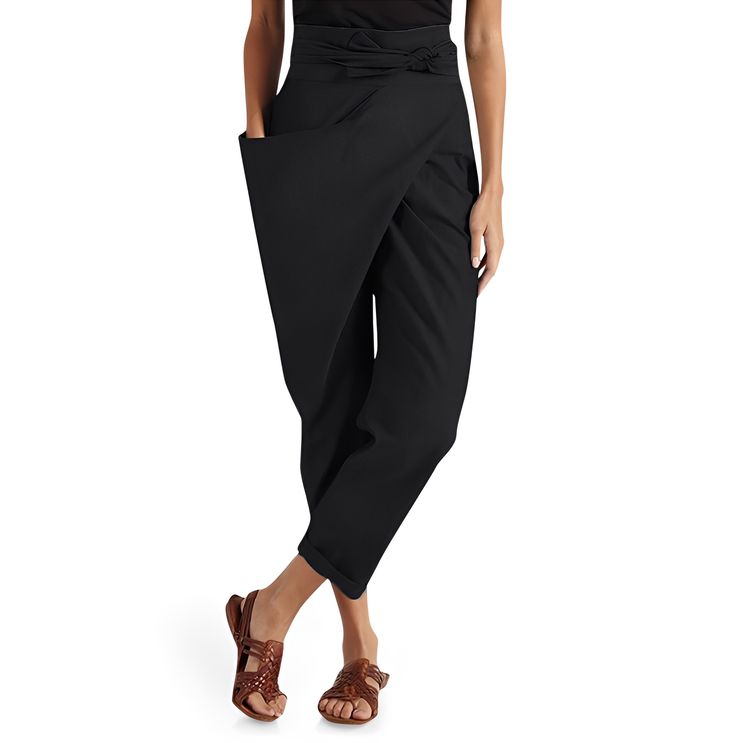 Courteney - Bequeme Damen-Haremshose mit hohem Bund