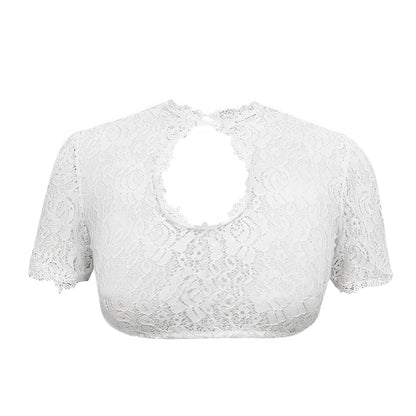 Selby - Oktoberfest-Bluse mit Spitzen für Damen