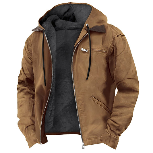 Dwayne - Herren Fleecejacke mit Kapuze