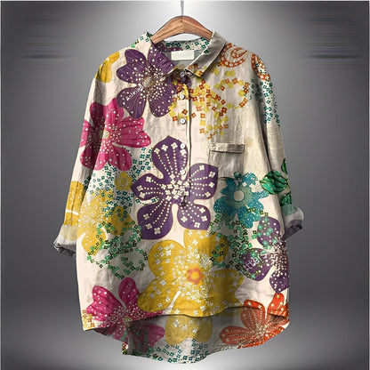 Garance - Klassische Damenbluse mit langen Ärmeln