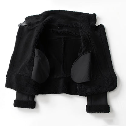 Serrena - Bequem warme Damenlederjacke