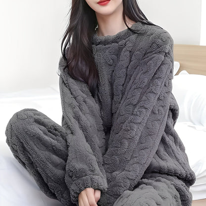 Kilie - Comfortable, cozy fleece duo set for women