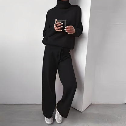 Kimberlee - damski zestaw z golfem w minimalistycznym stylu