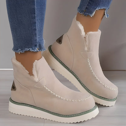 Ashlee - Warm winter boots for women with wedge heel