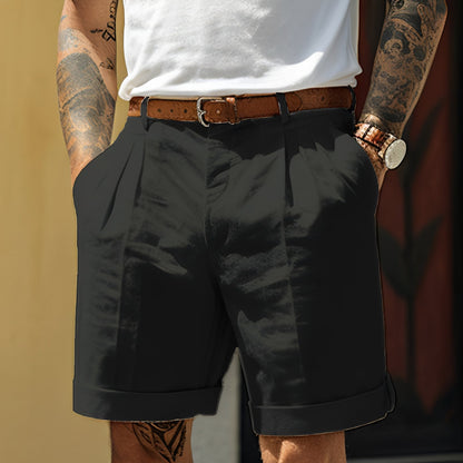 Adrian - Weit geschnittene Herren-Shorts im geraden Design