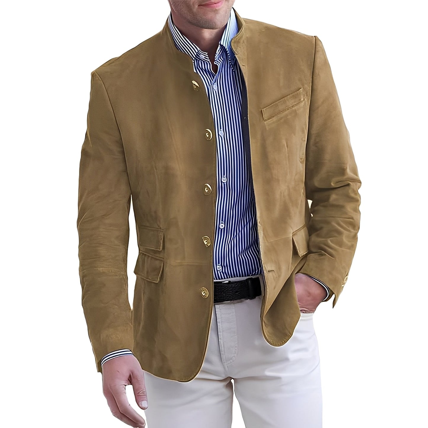 Brenden - Classic men's jacket for leisure with buttons