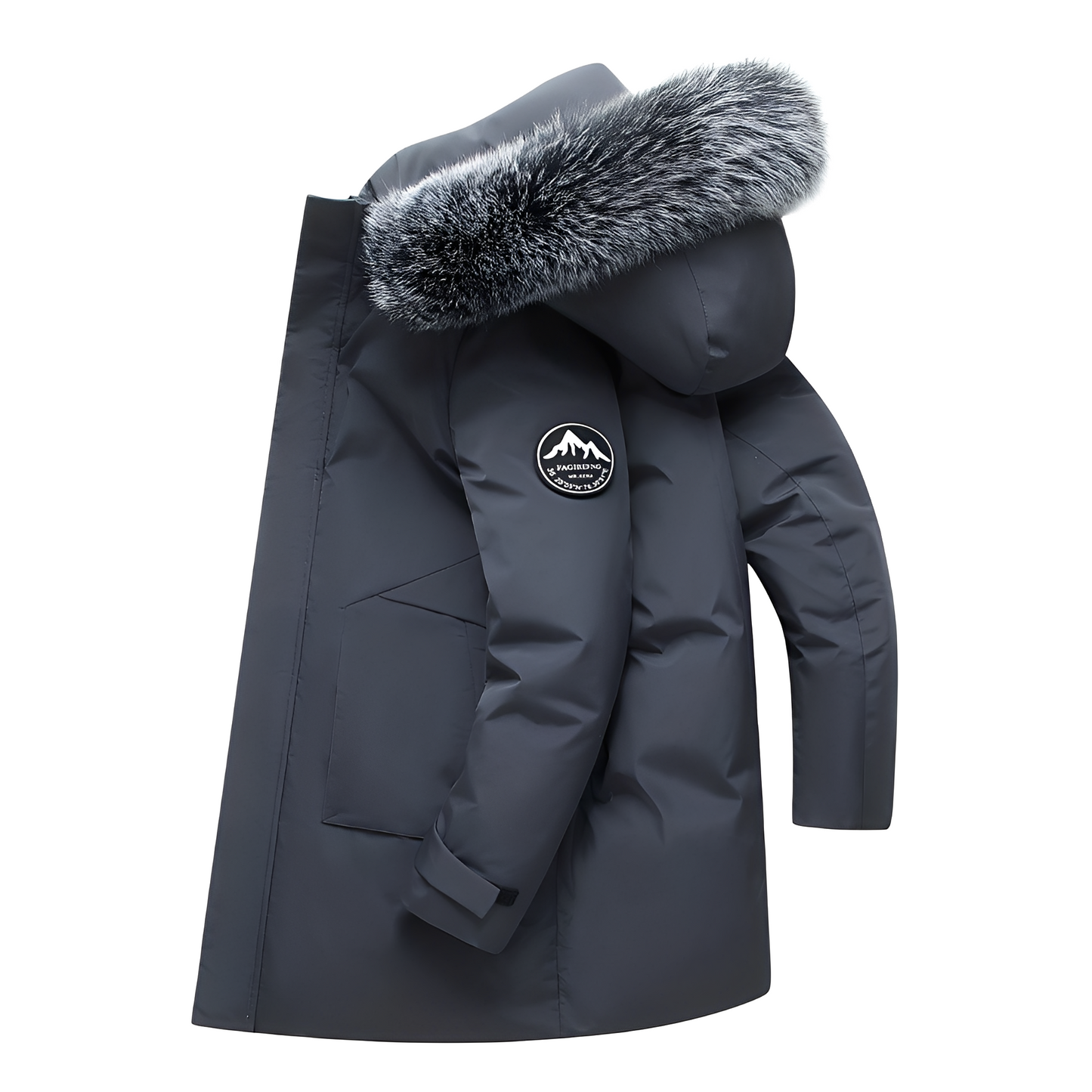 Crosby - Herren-Daunenjacke mit Fellkapuze