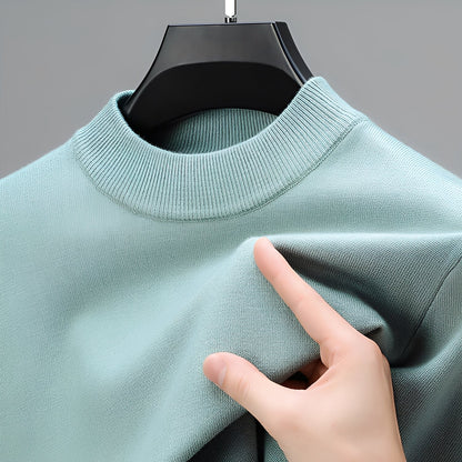 Davis - Wygodny kaszmirowy sweter z obszyciem dla mężczyzn