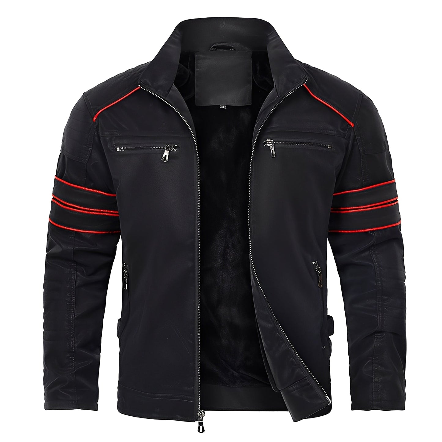 Jerold - Fashionable Motorcycle Leather Jacket for Men