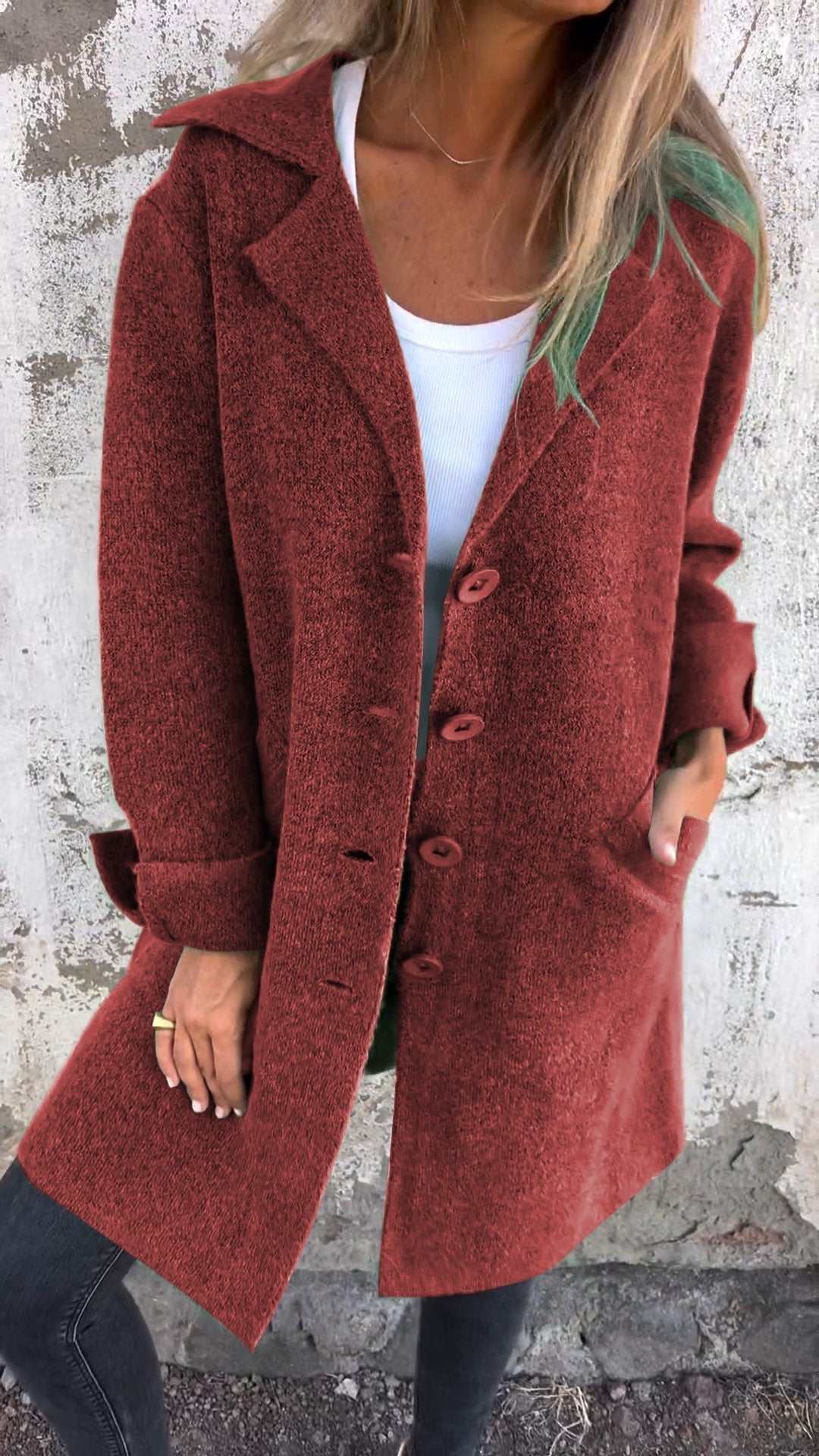 Diletta – Long knitted coat